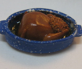 ME06 - Roasted Turkey in a Spatterware Roasting Pan