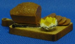 BD18 - Date Nut Bread on Cutting Board